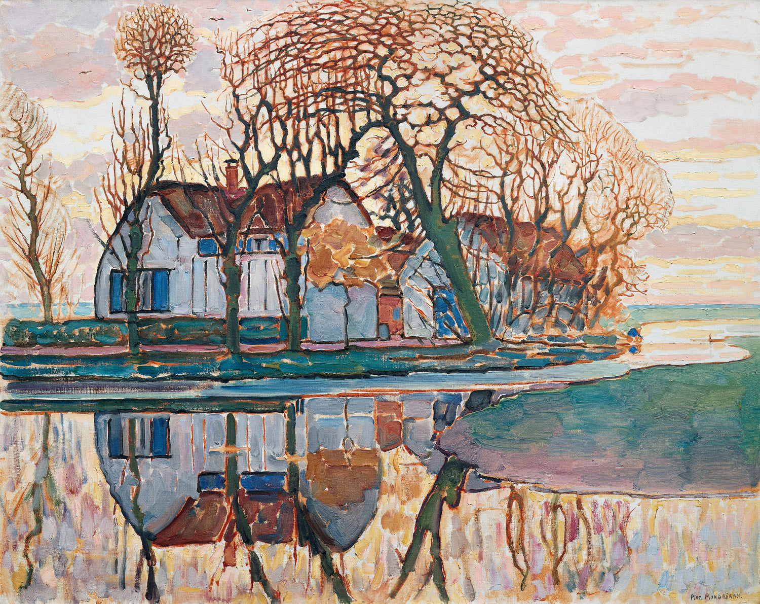 Farm near Duivendrecht (1916) by Piet Mondrian