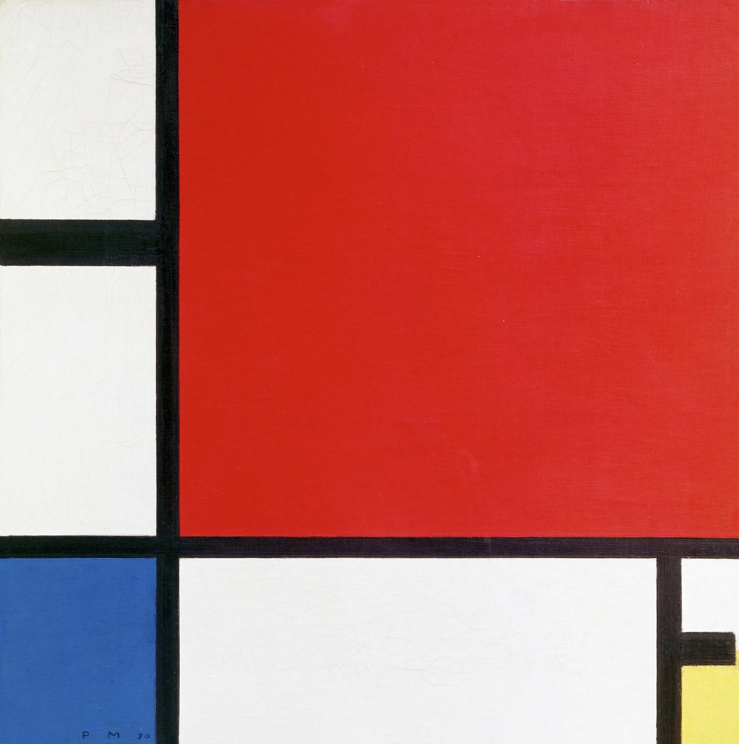 Composition with Red, Blue, and Yellow (1930) by Piet Mondrian