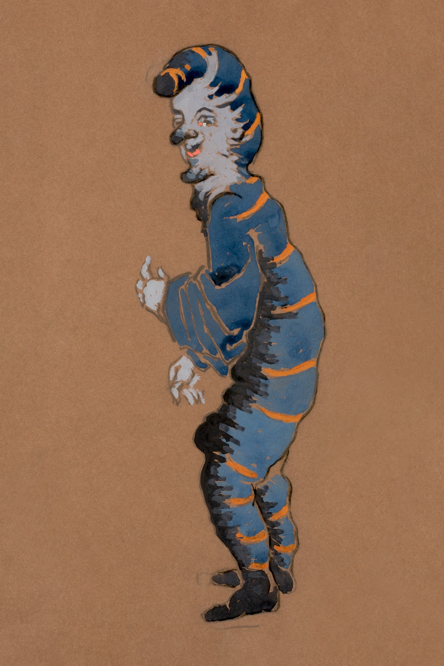 Caterpillar (1915) Costume Design for Alice in Wonderland (1915) by William Penhallow Henderson