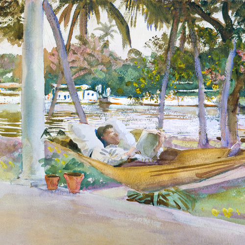 Figure in Hammock, Florida (1917) by John Singer Sargent