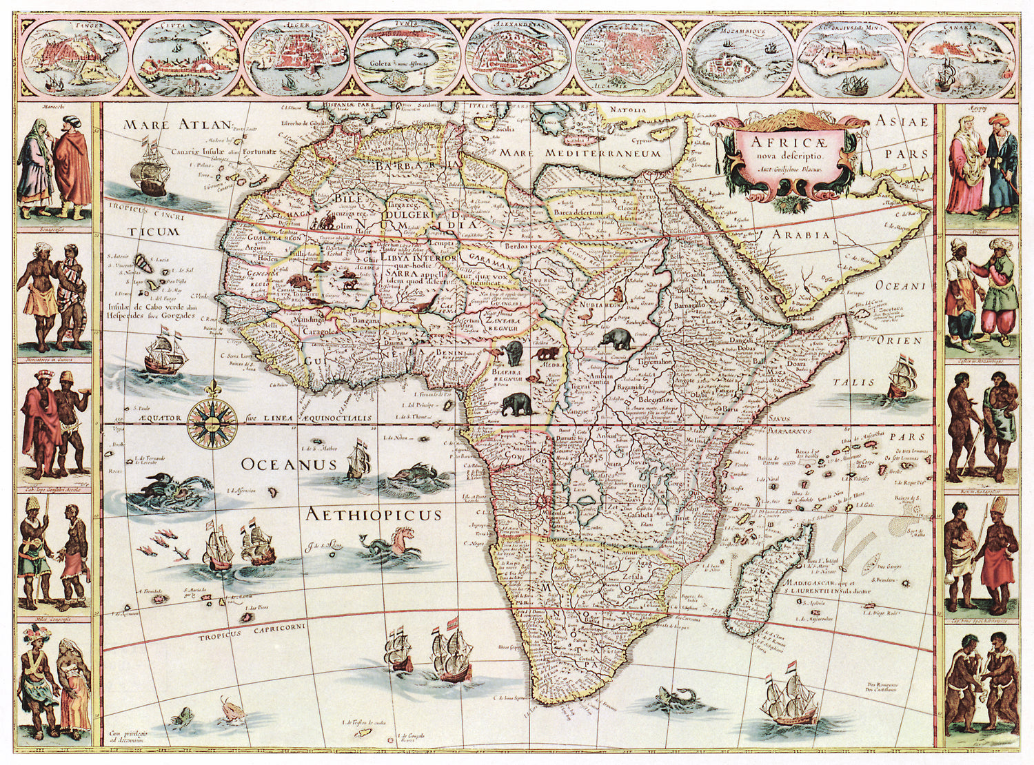 Africæ nova descriptio (1690) by Willem Janszoon Blaeu