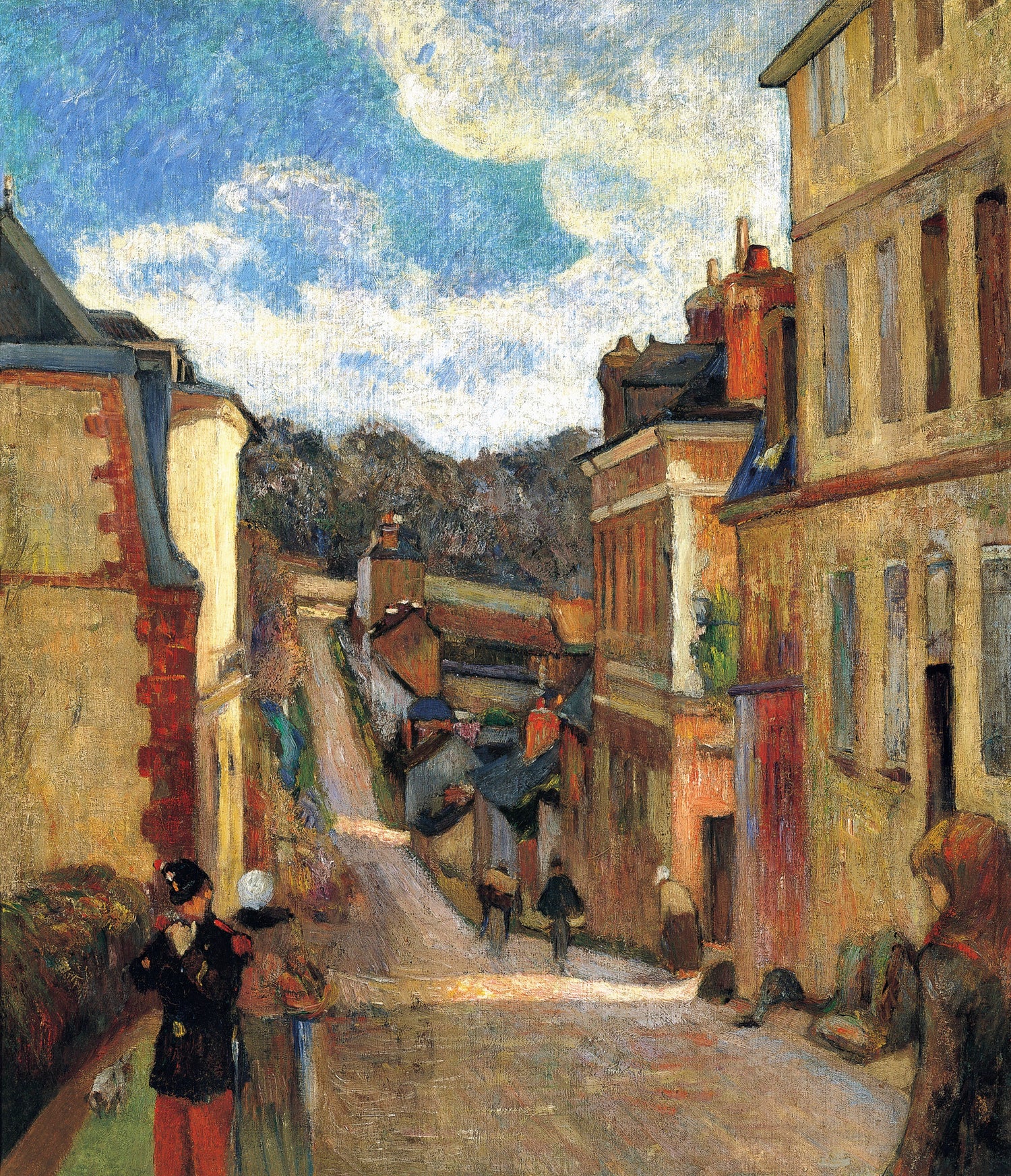 Rue Jouvenet in Rouen (1884) by Paul Gauguin