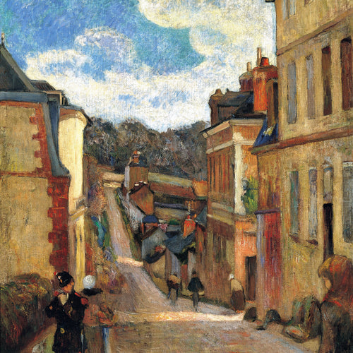 Rue Jouvenet in Rouen (1884) by Paul Gauguin