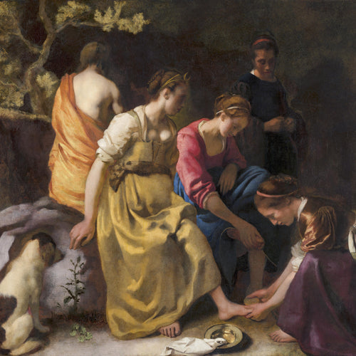 Diana and her Nymphs (1653-1654) by Johannes Vermeer