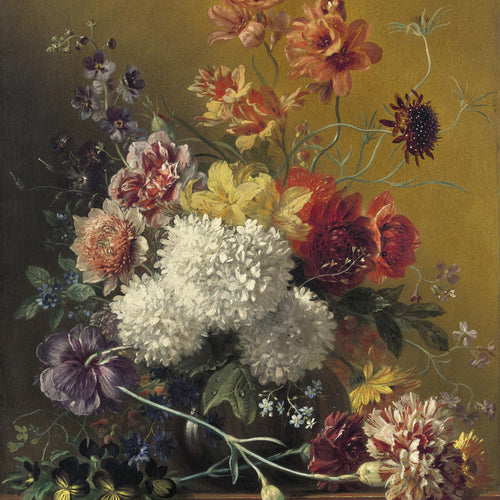 Still Life with Flowers (1820-1861) by Georgius Jacobus Johannes van Os