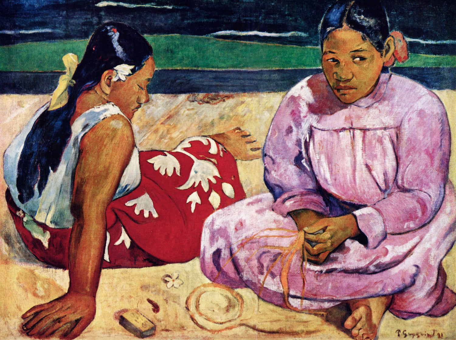 Tahitian Women on the Beach (1891) by Paul Gauguin