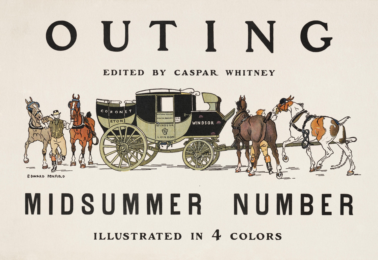 Outing edited by Caspar Whitney (ca. 1890-1900) by Edward Penfield