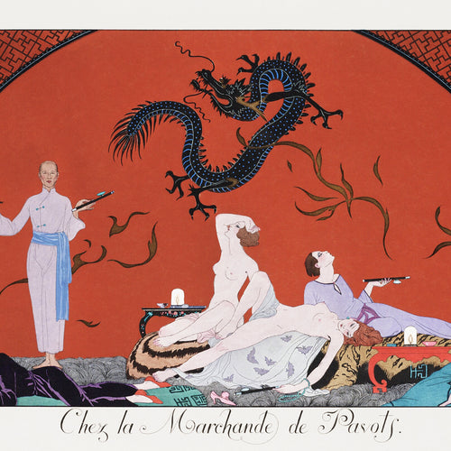 Chez la Marchande de Pavots (1920) by George Barbier