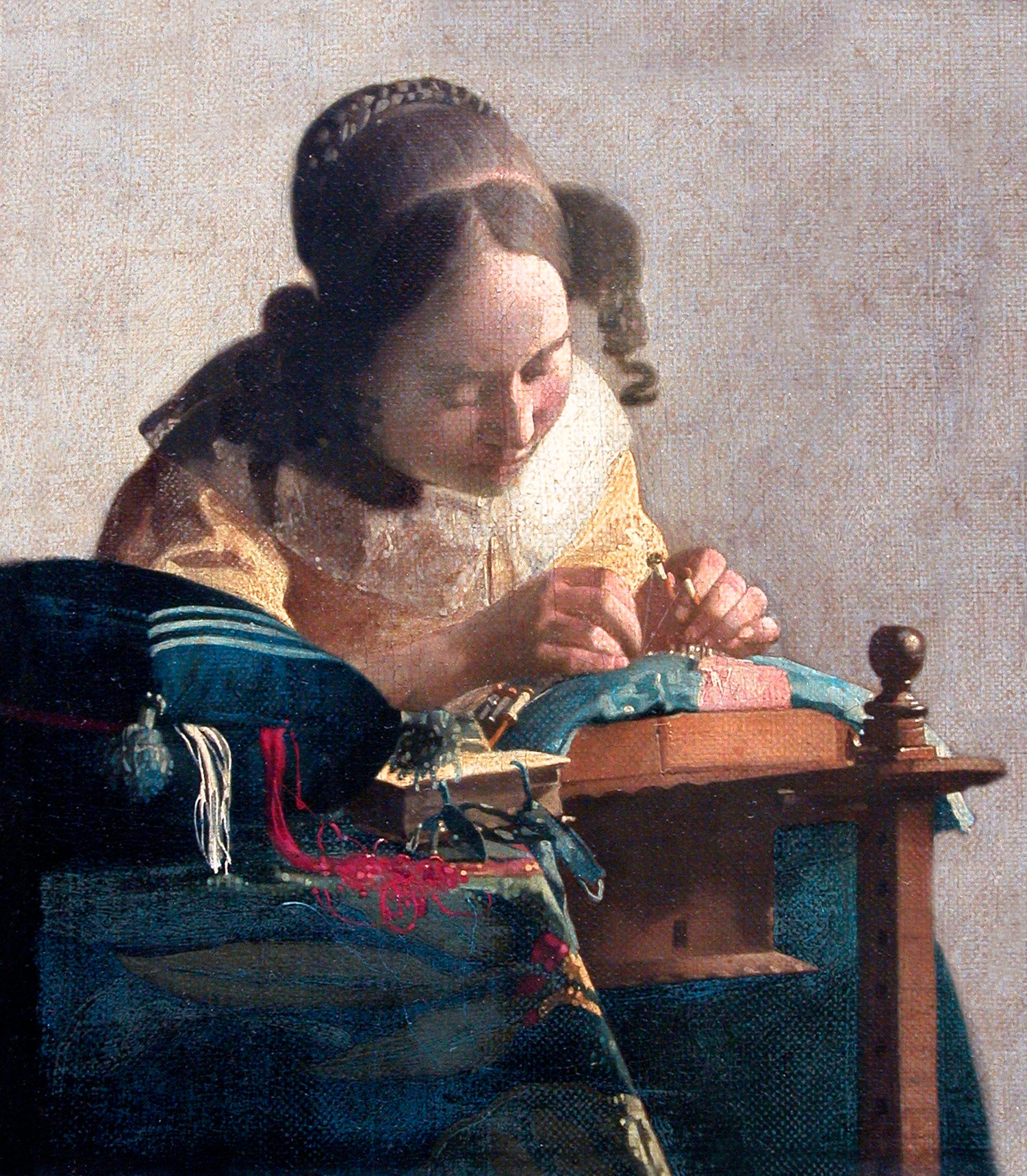 The Lacemaker (ca.1669-1671) by Johannes Vermeer