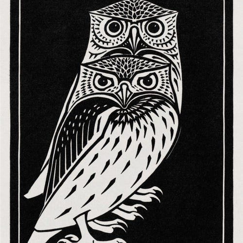 Two owls (1921) by Julie de Graag