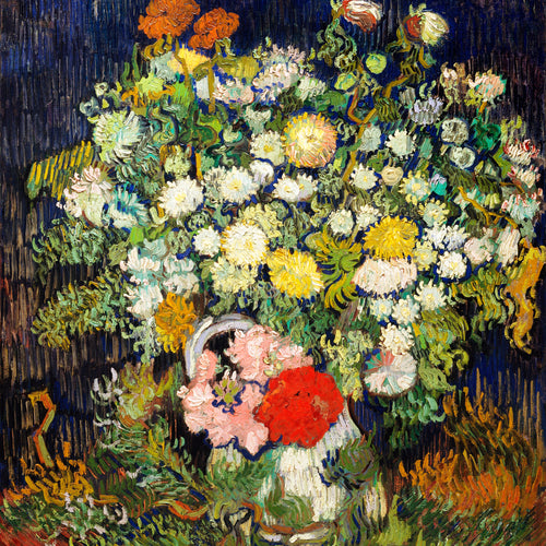 Bouquet of Flowers in a Vase (1890) by Vincent van Gogh