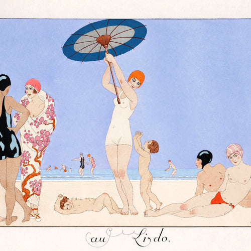 Au Lido Plate no.14 (1920) by George Barbier