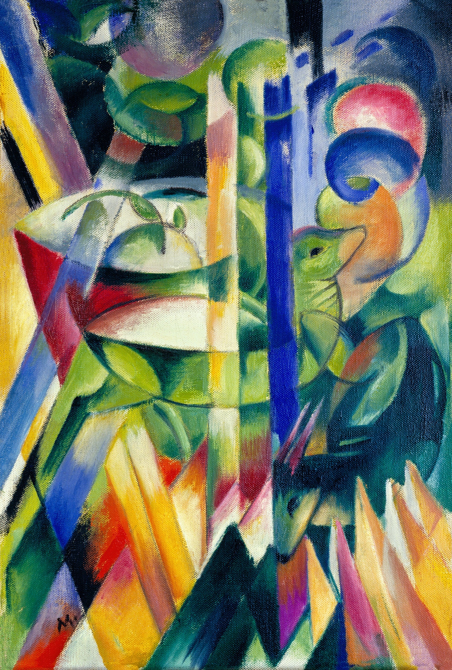 The Little Mountain Goats (1913-1914) by Franz Marc