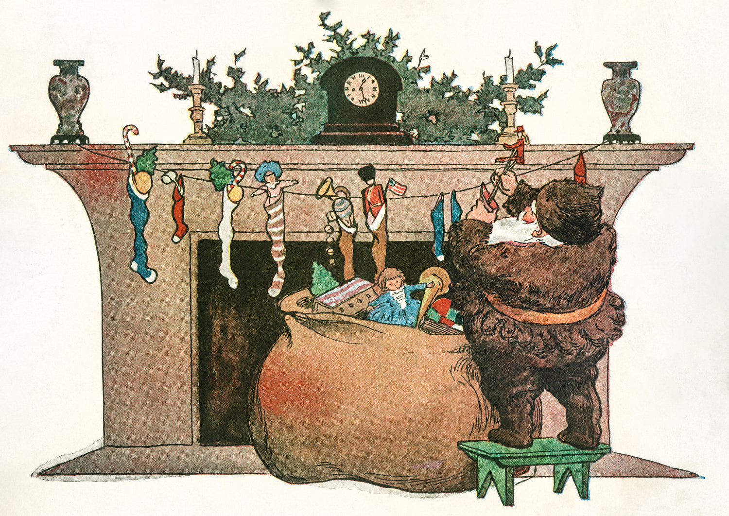 He spoke not a word, but went straight to his work (1863-1935) by Jessie Wilcox Smith