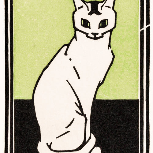 Sitting cat (1917) by Julie de Graag