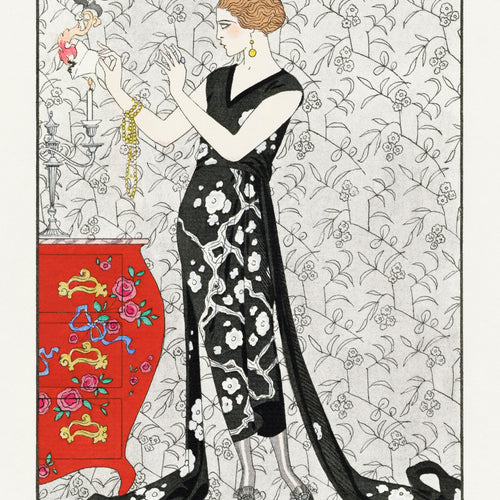 Fumée: Robe du soir, de Beer (1921) by George Barbier