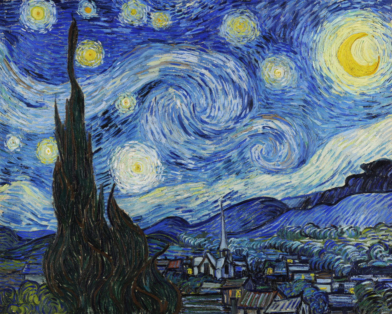 The Starry Night (1889) by Vincent van Gogh