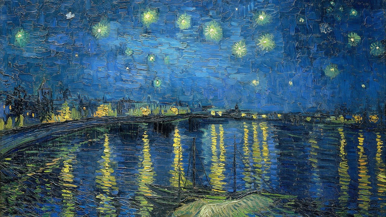 Starry Night Over the Rhone (1888) by Vincent van Gogh