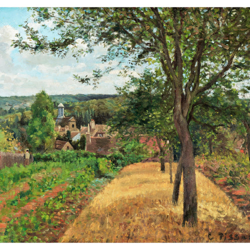 Orchards at Louveciennes (1872) by Camille Pissarro