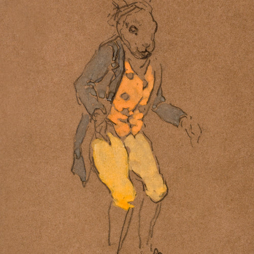 March Hare (1915) Costume Design for Alice in Wonderland (1915) by William Penhallow Henderson