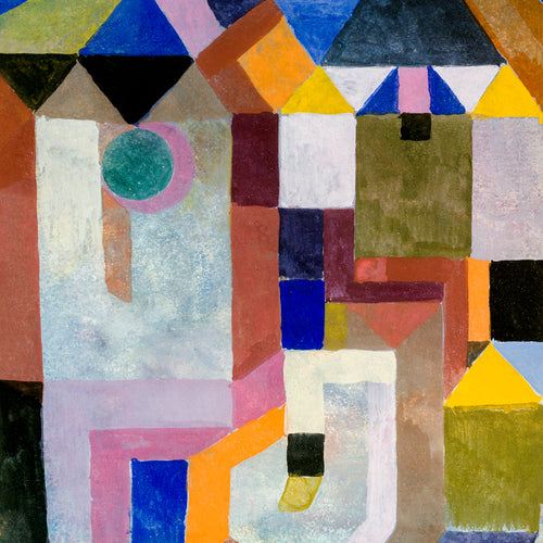 Colorful Architecture (1917) by Paul Klee