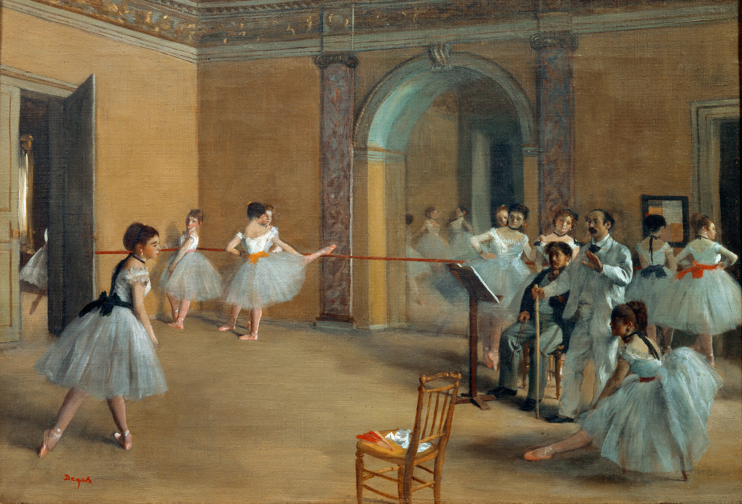 The Dance Foyer at the Opera on the rue Le Peletier (1872) by Edgar Degas