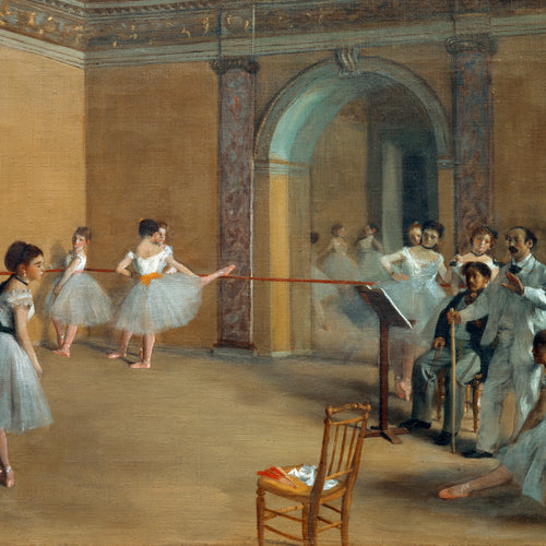 The Dance Foyer at the Opera on the rue Le Peletier (1872) by Edgar Degas