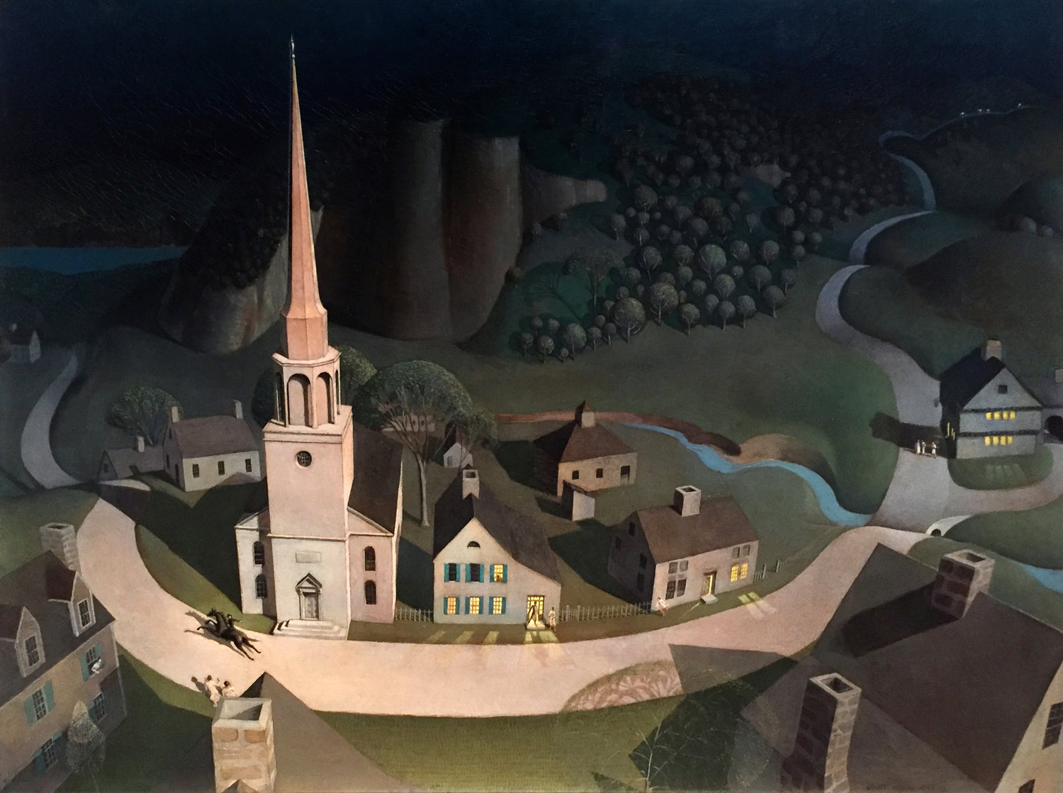 The Midnight Ride of Paul Revere (1931) by Grant Wood