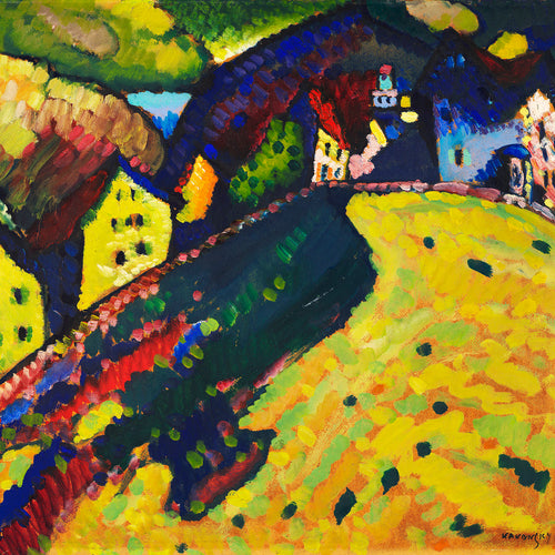 Houses at Murnau (1909) by Wassily Kandinsky