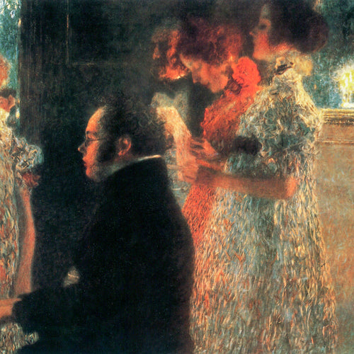 Schubert at the Piano II (1899) by Gustav Klimt