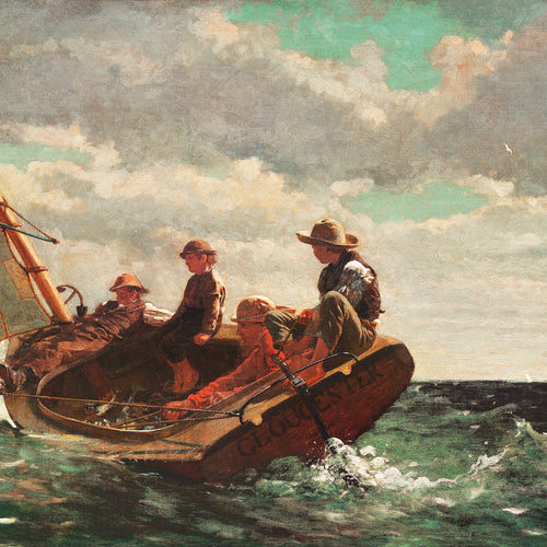 Breezing Up, A Fair Wind (1873-1876) by Winslow Homer