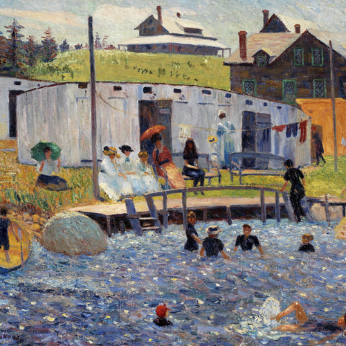 The Bathing Hour, Chester, Nova Scotia (1910) by William James Glackens