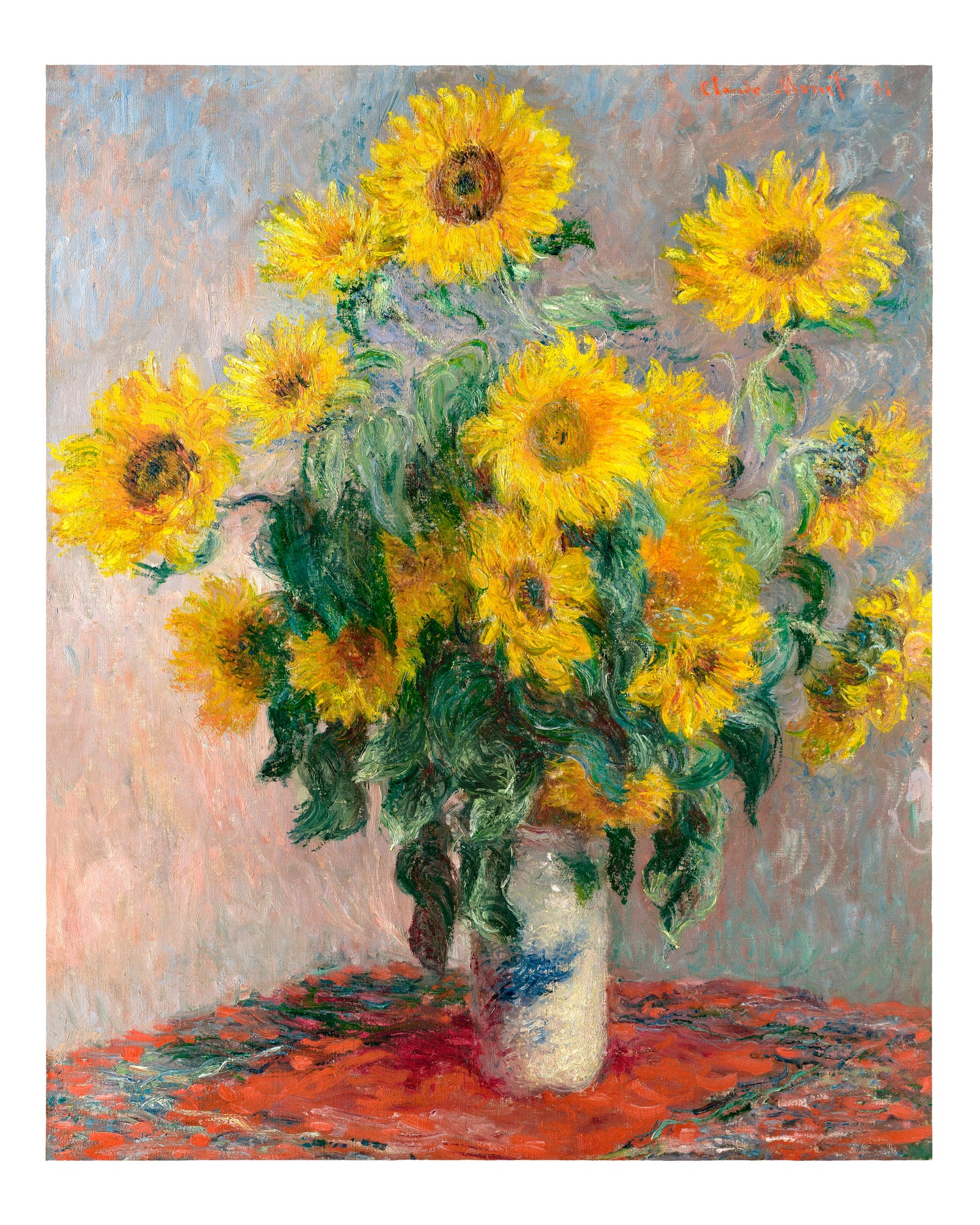 Bouquet of Sunflowers (1881) by Claude Monet