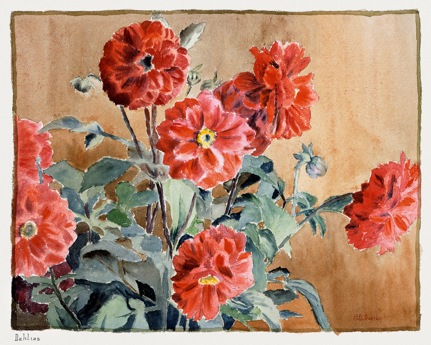 Dahlias (1915) by Hannah Borger Overbeck