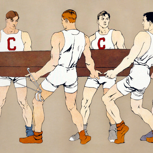 College rowing club (1907) by Edward Penfield