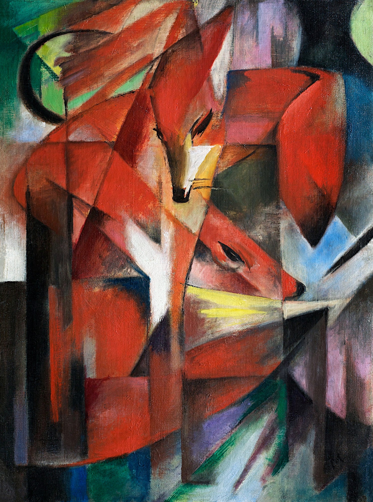 The Foxes (1913) by Franz Marc