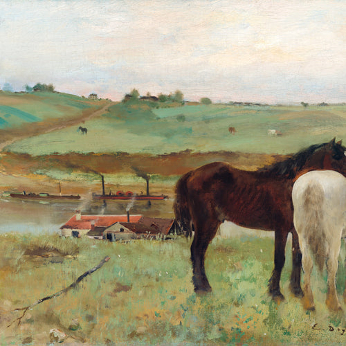 Horse in a Meadow (1871) by Edgar Degas