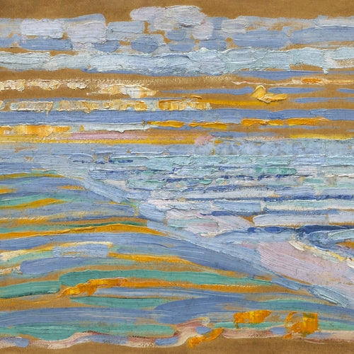 View from the Dunes with Beach and Piers, Domburg (1909) by Piet Mondrian