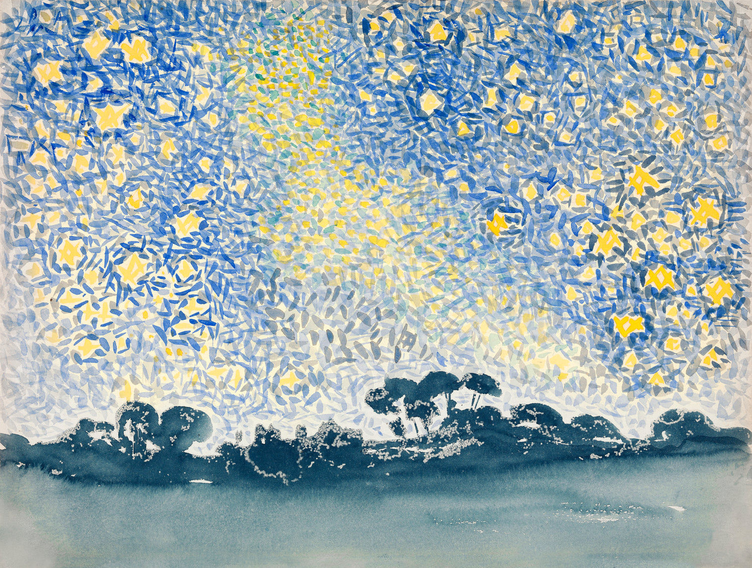 Landscape with Stars (1905-1908) by Henri-Edmond Cross