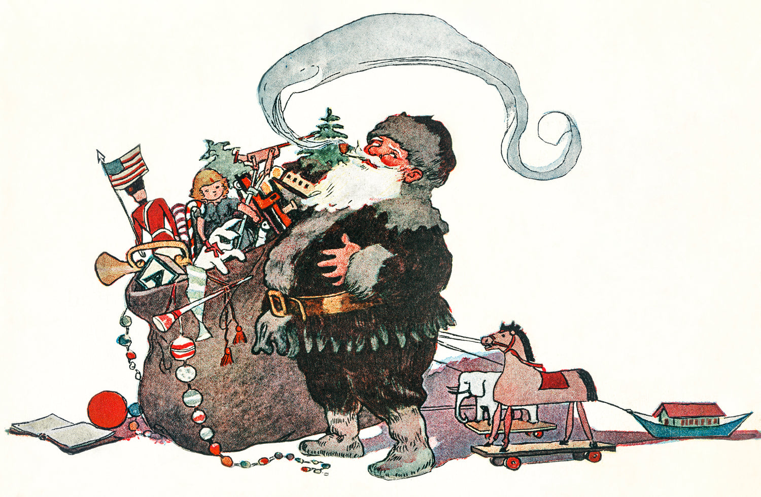 He was chubby and plump, a right jolly old elf (1863-1935) by Jessie Wilcox Smith