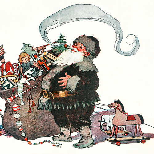 He was chubby and plump, a right jolly old elf (1863-1935) by Jessie Wilcox Smith