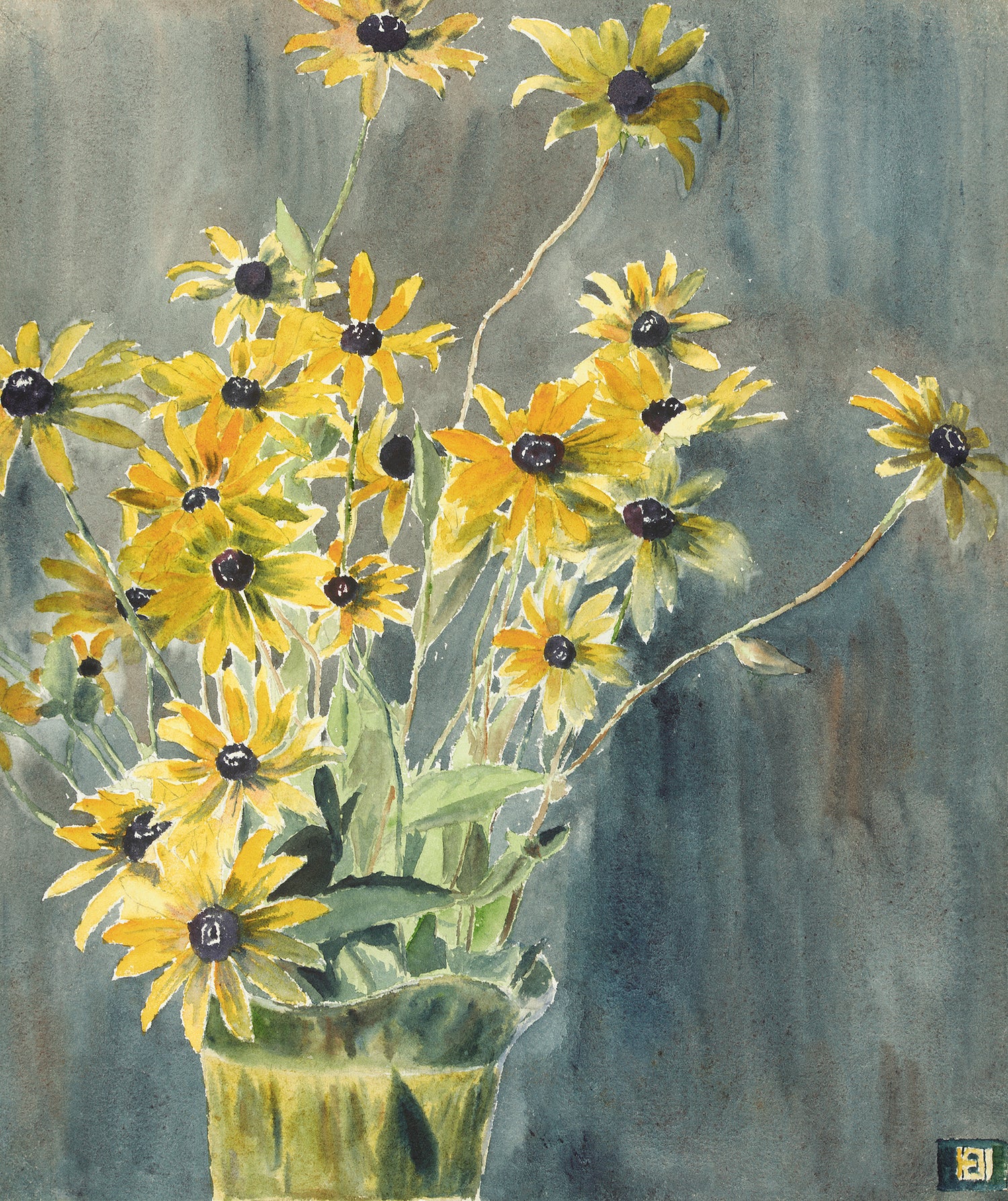 Vase with Blackeyed Susans (1915) by Hannah Borger Overbeck