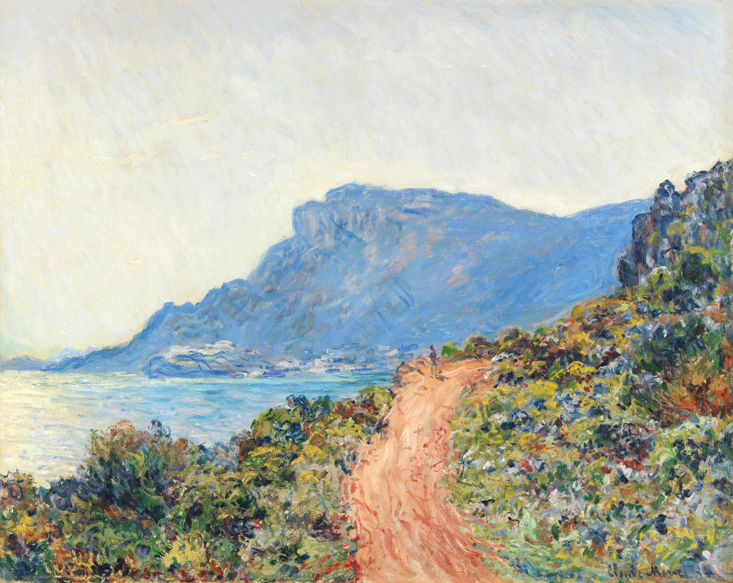 The Corniche near Monaco (1884) by Claude Monet