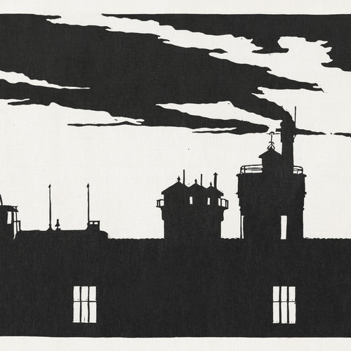 Silhouette Oostergasfabriek (Silhouet Oostergasfabriek) (1915) by Samuel Jessurun de Mesquita