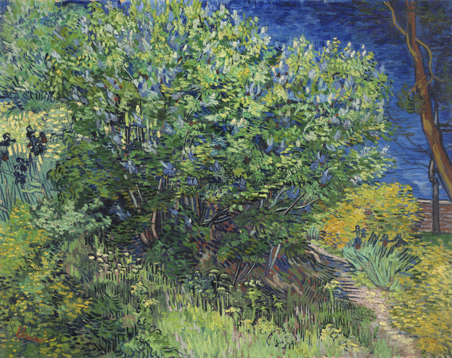 Lilac Bush (1889) by Vincent van Gogh