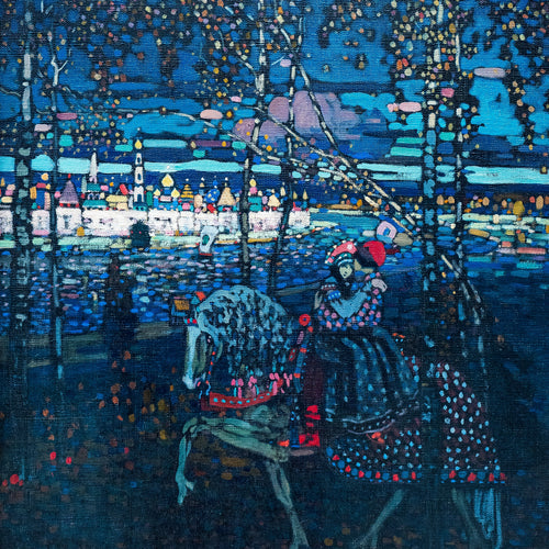 Riding couple (1906) by Wassily Kandinsky