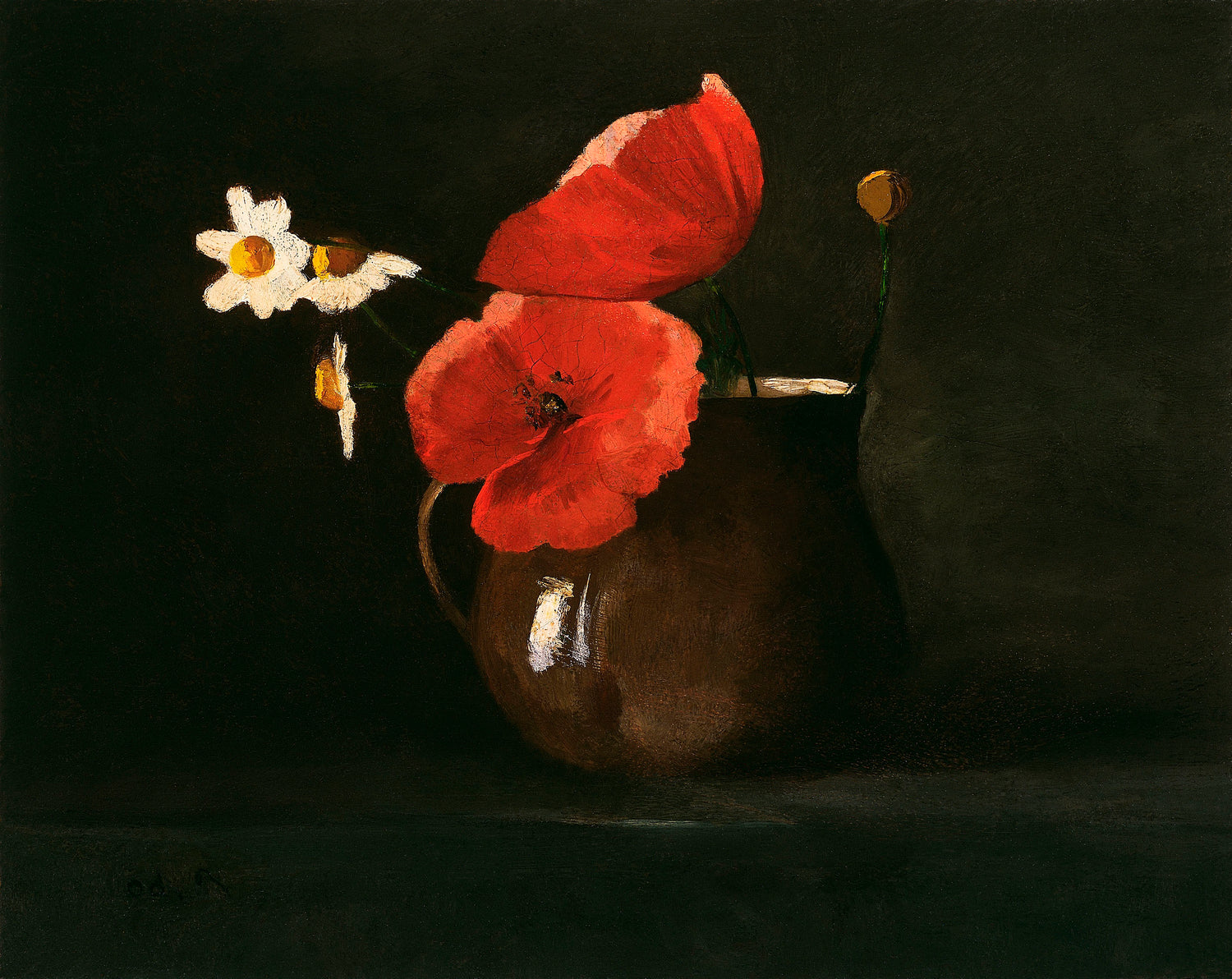 Poppies and Daisies (ca.1099-1910) by Odilon Redon