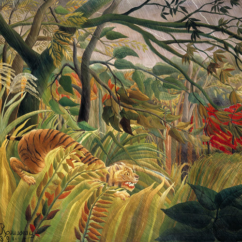 Tiger in a Tropical Storm (1891) by Henri Rousseau