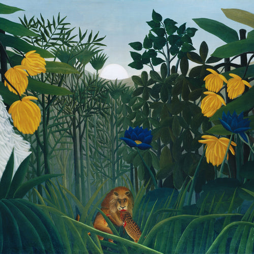 The Repast of the Lion (1907) by Henri Rousseau