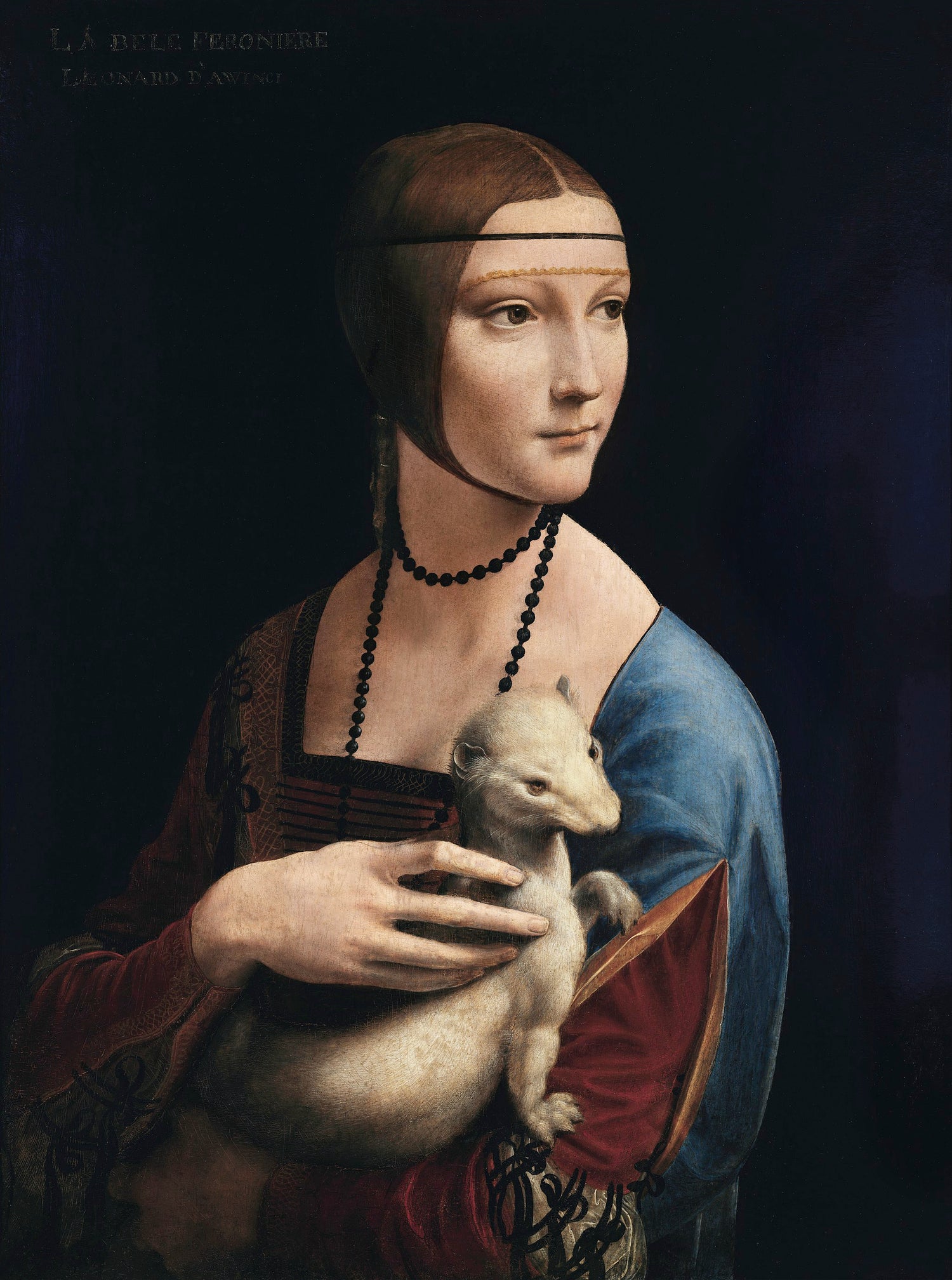 Lady with an Ermine (1490) by Leonardo da Vinci